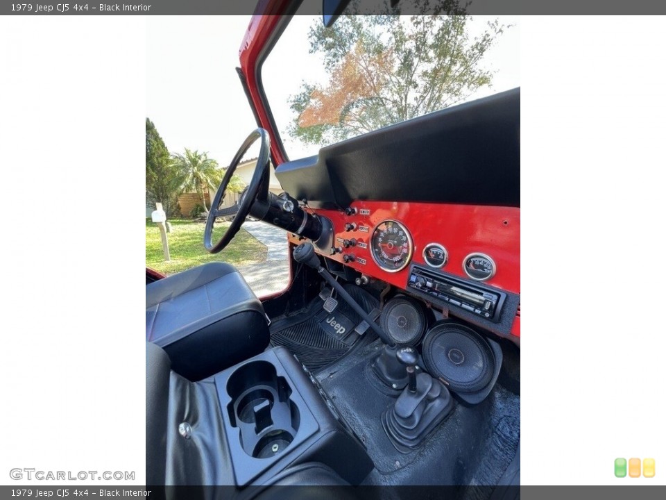 Black Interior Controls for the 1979 Jeep CJ5 4x4 #143756838