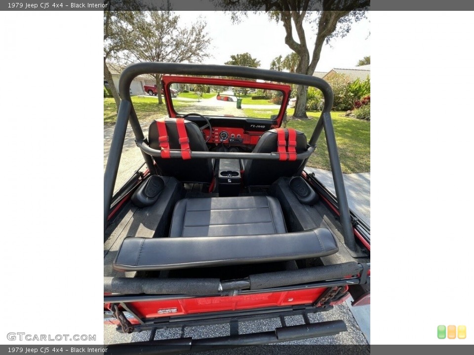 Black Interior Rear Seat for the 1979 Jeep CJ5 4x4 #143756970