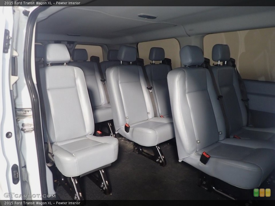 Pewter Interior Rear Seat for the 2015 Ford Transit Wagon XL #143758659