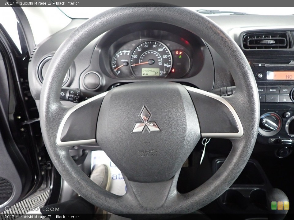 Black Interior Steering Wheel for the 2017 Mitsubishi Mirage ES #143759157