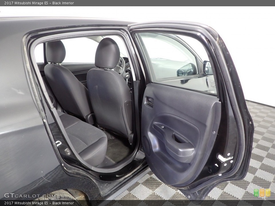 Black Interior Door Panel for the 2017 Mitsubishi Mirage ES #143759421