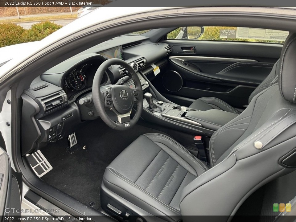 Black Interior Photo for the 2022 Lexus RC 350 F Sport AWD #143760348