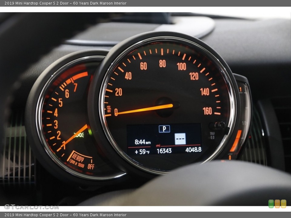 60 Years Dark Maroon Interior Gauges for the 2019 Mini Hardtop Cooper S 2 Door #143763797