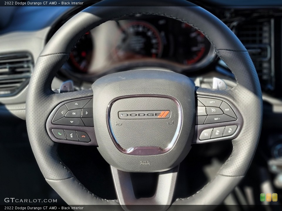 Black Interior Steering Wheel for the 2022 Dodge Durango GT AWD #143763836