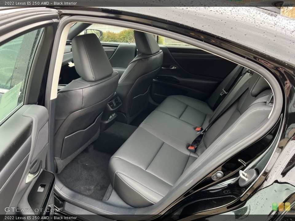 Black Interior Rear Seat for the 2022 Lexus ES 250 AWD #143764136