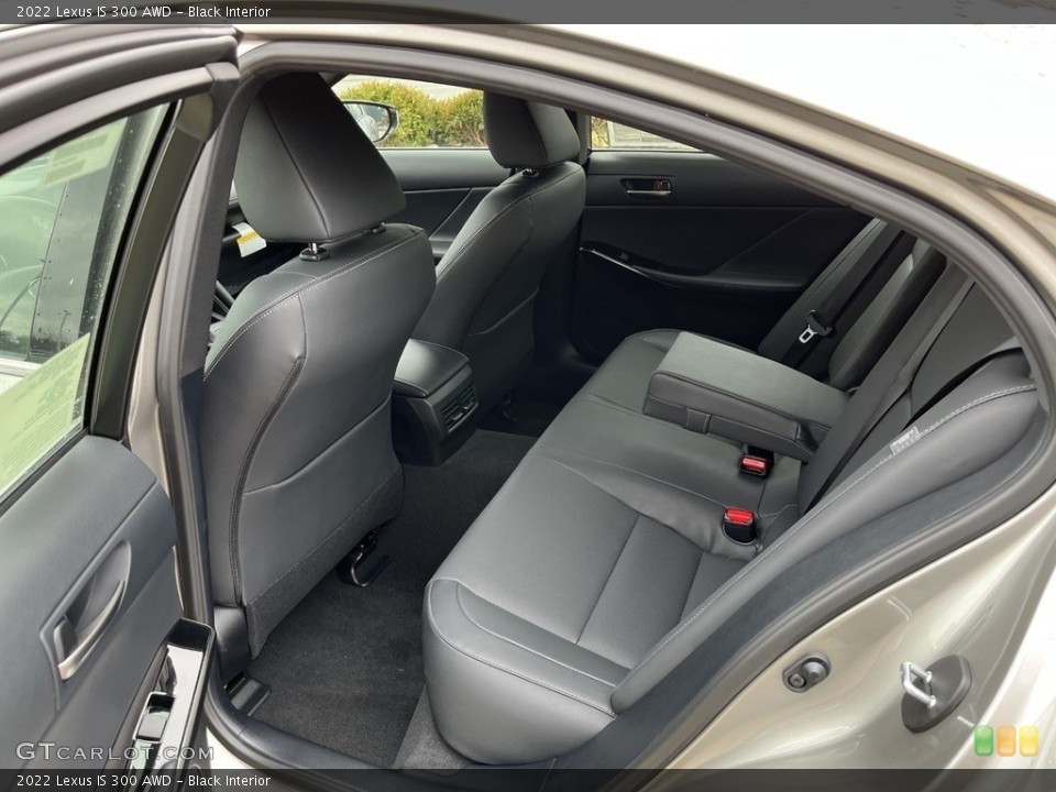 Black Interior Rear Seat for the 2022 Lexus IS 300 AWD #143764232