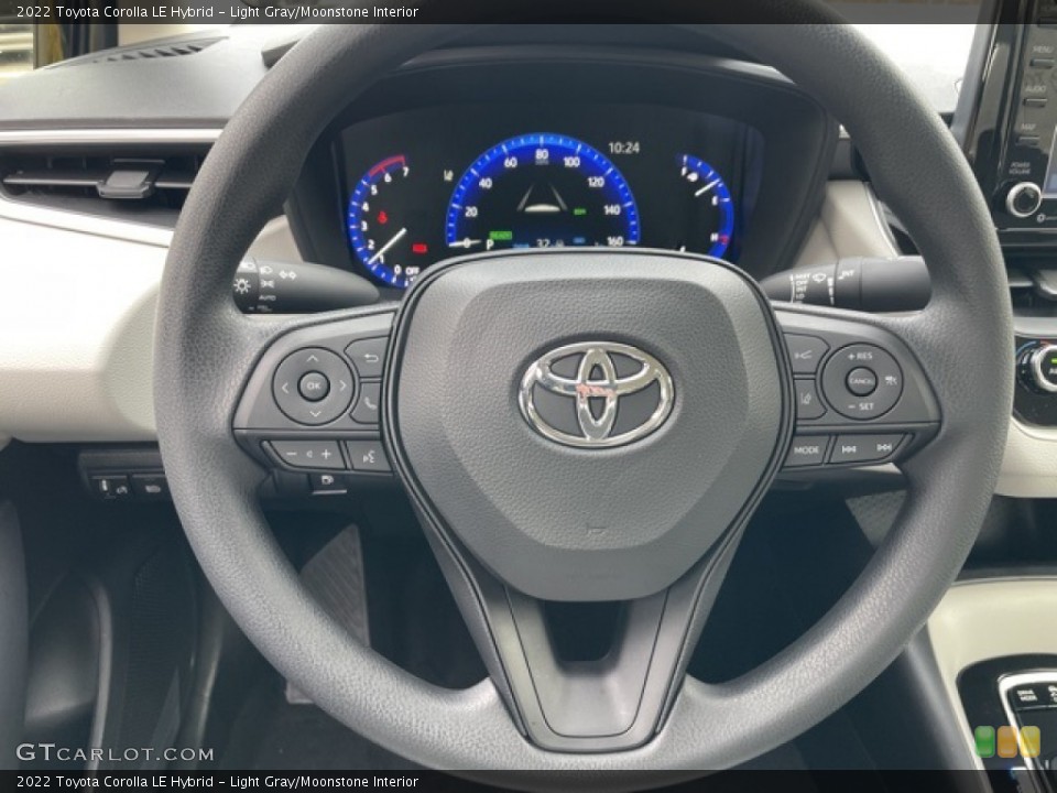 Light Gray/Moonstone Interior Steering Wheel for the 2022 Toyota Corolla LE Hybrid #143771109