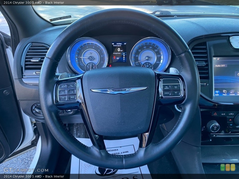 Black Interior Steering Wheel for the 2014 Chrysler 300 S AWD #143771943