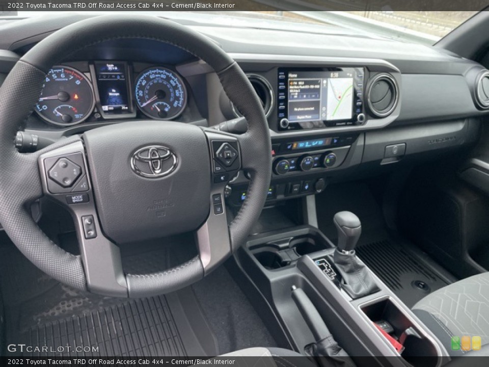 Cement/Black Interior Dashboard for the 2022 Toyota Tacoma TRD Off Road Access Cab 4x4 #143774322
