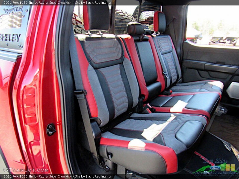 Shelby Black/Red Interior Rear Seat for the 2021 Ford F150 Shelby Raptor SuperCrew 4x4 #143775442