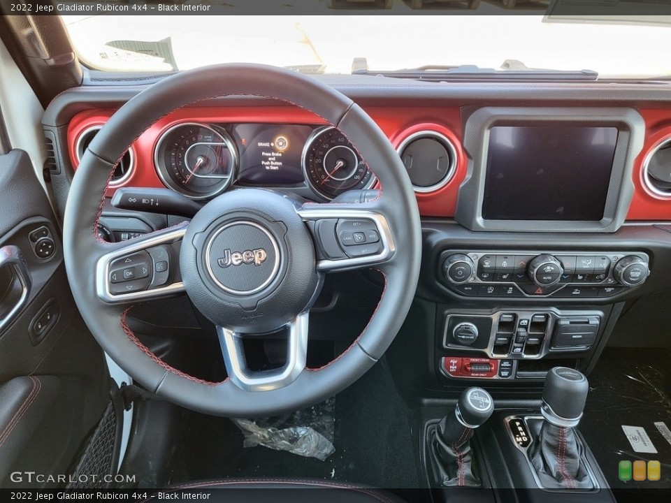 Black Interior Dashboard for the 2022 Jeep Gladiator Rubicon 4x4 #143776003
