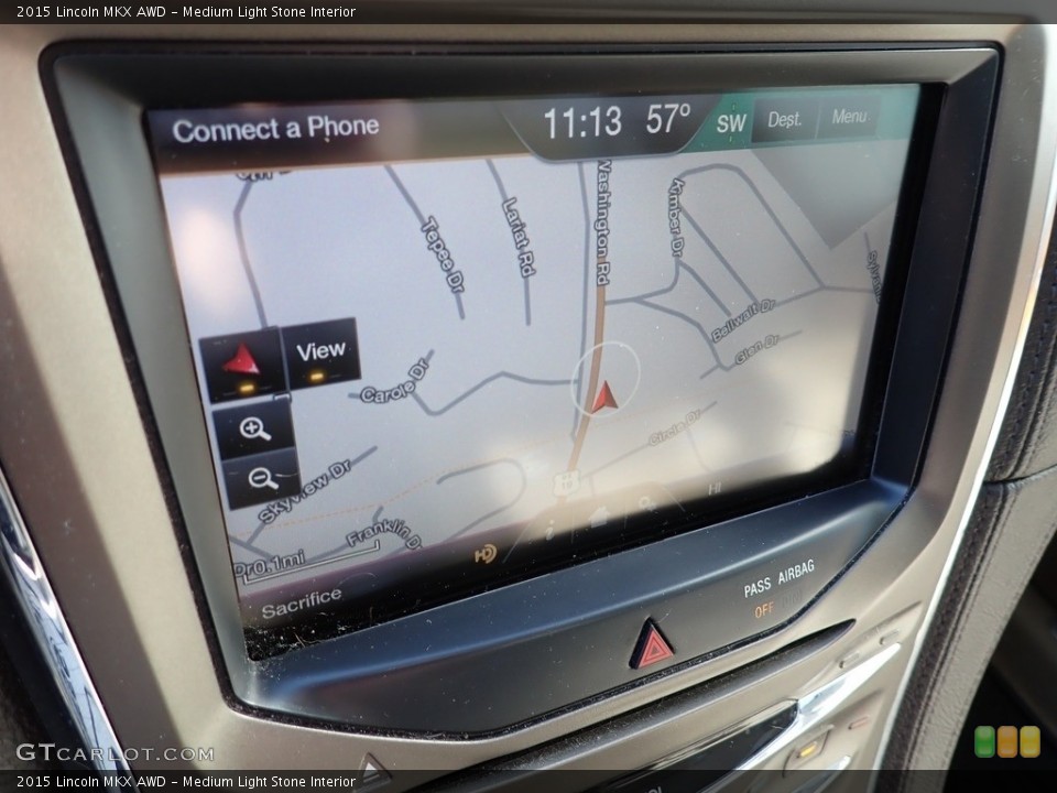Medium Light Stone Interior Navigation for the 2015 Lincoln MKX AWD #143776442