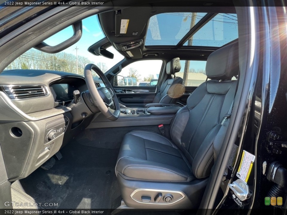 Global Black Interior Front Seat for the 2022 Jeep Wagoneer Series III 4x4 #143776618