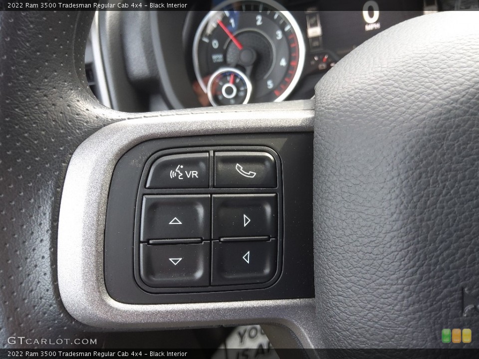 Black Interior Steering Wheel for the 2022 Ram 3500 Tradesman Regular Cab 4x4 #143777018