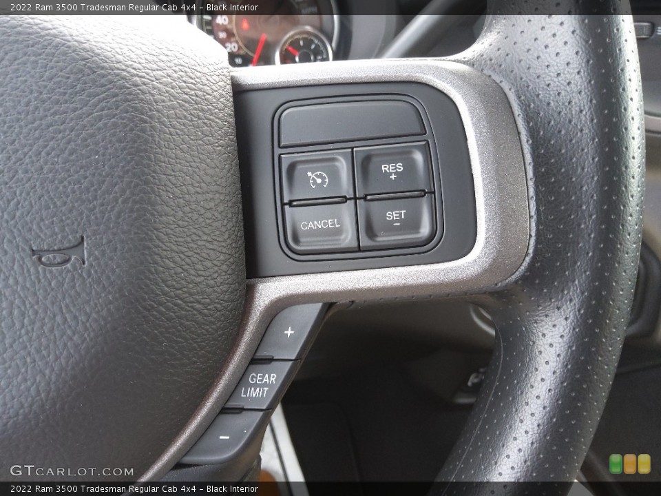 Black Interior Steering Wheel for the 2022 Ram 3500 Tradesman Regular Cab 4x4 #143777047