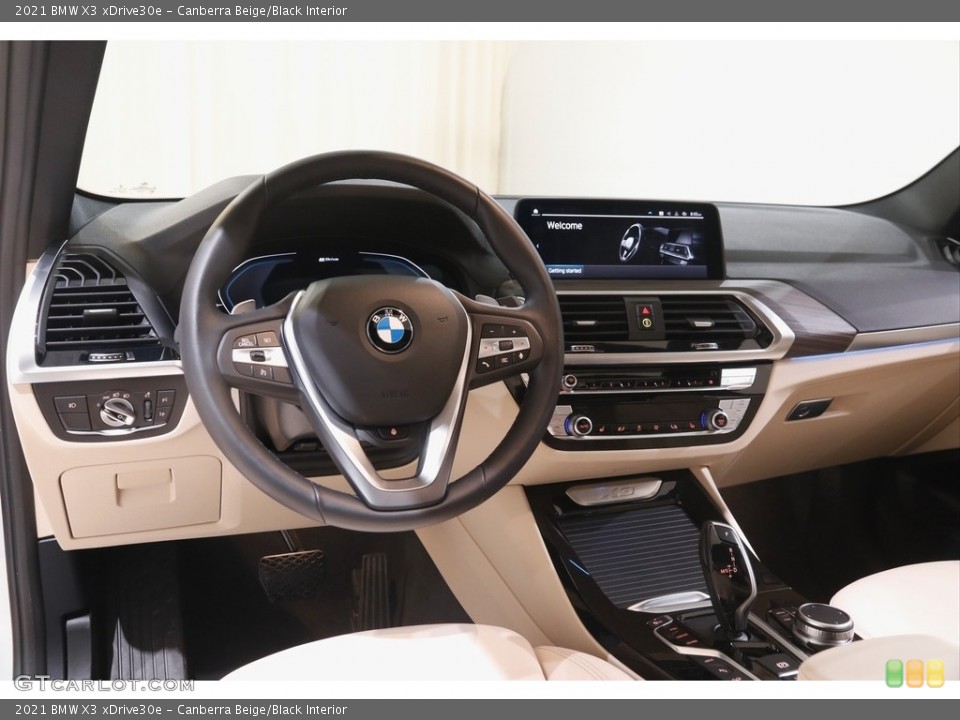 Canberra Beige/Black Interior Dashboard for the 2021 BMW X3 xDrive30e #143779580