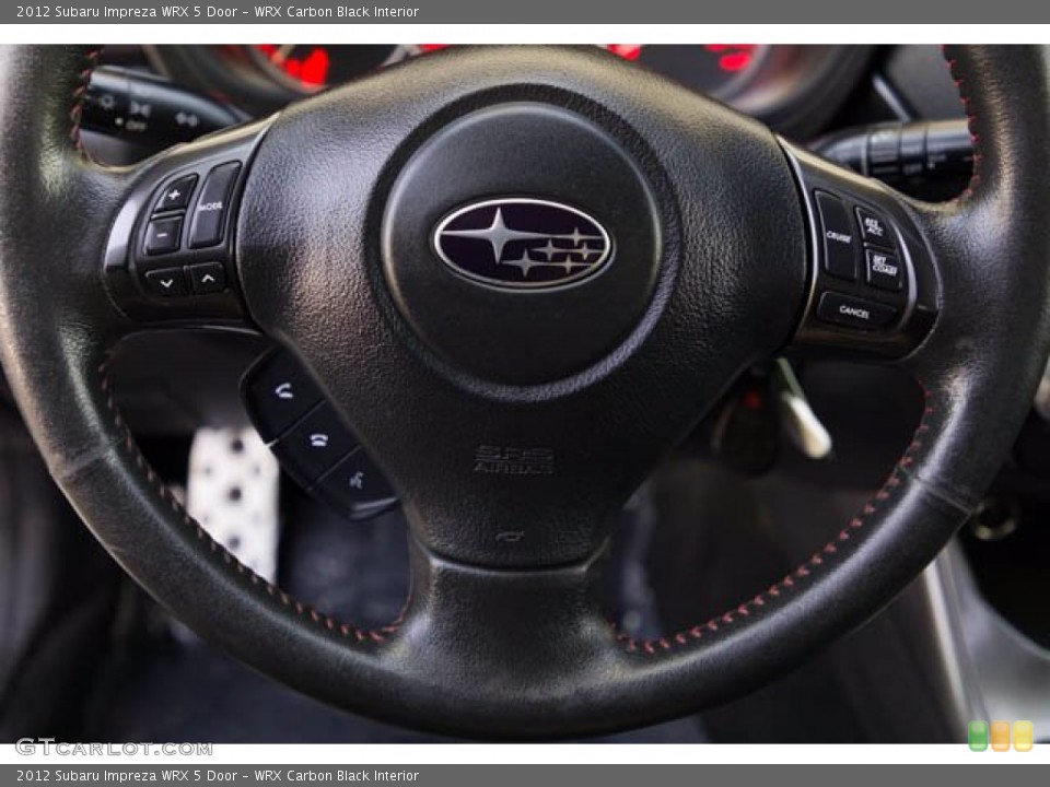 WRX Carbon Black Interior Steering Wheel for the 2012 Subaru Impreza WRX 5 Door #143780518