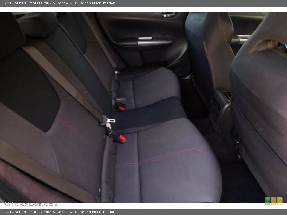 WRX Carbon Black Interior Rear Seat for the 2012 Subaru Impreza WRX 5 Door #143780626