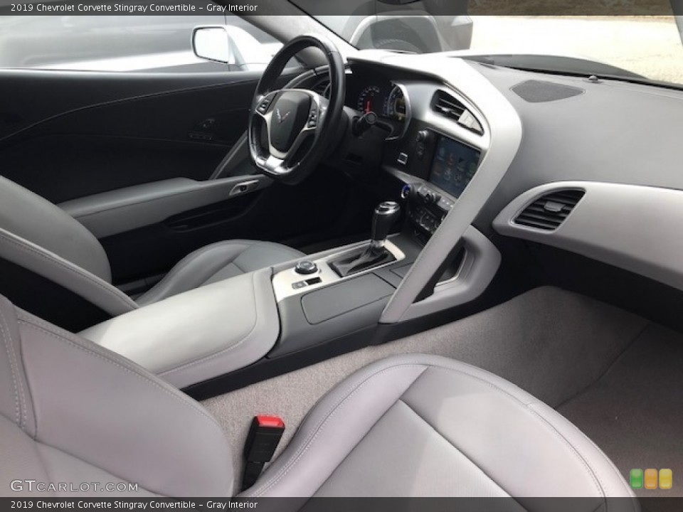 Gray Interior Front Seat for the 2019 Chevrolet Corvette Stingray Convertible #143780665