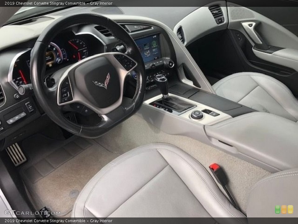 Gray 2019 Chevrolet Corvette Interiors