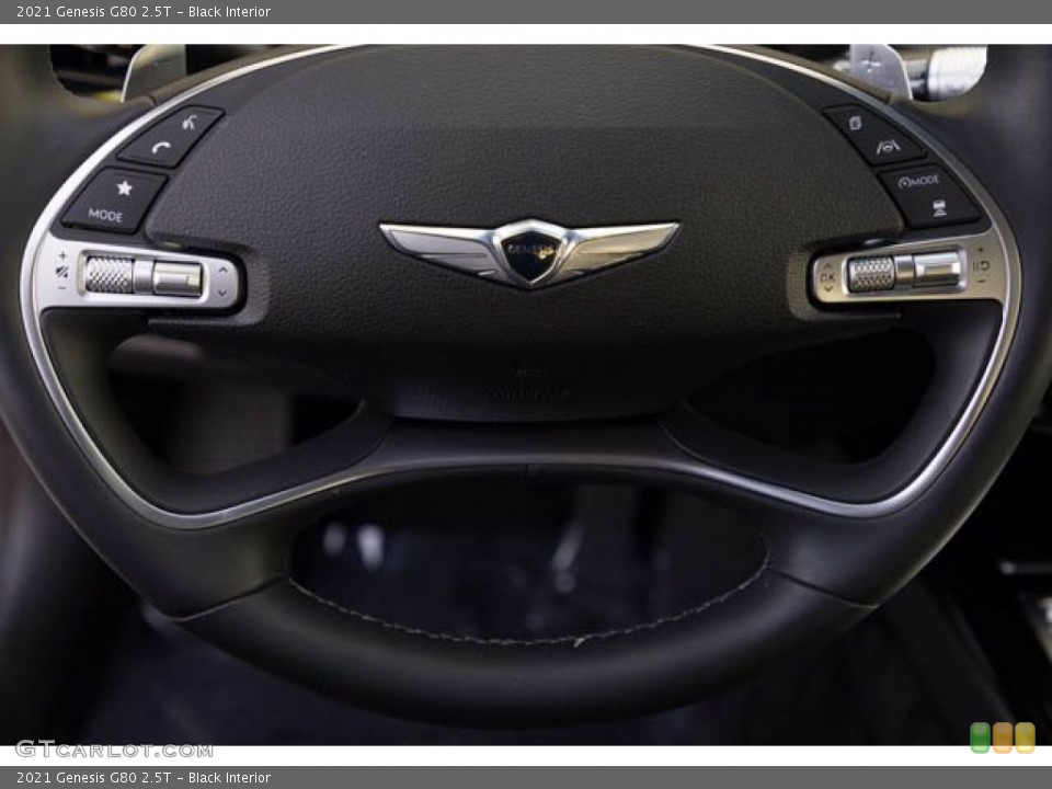 Black Interior Steering Wheel for the 2021 Genesis G80 2.5T #143781160