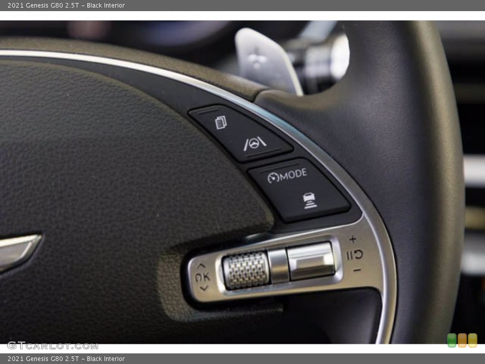 Black Interior Steering Wheel for the 2021 Genesis G80 2.5T #143781190