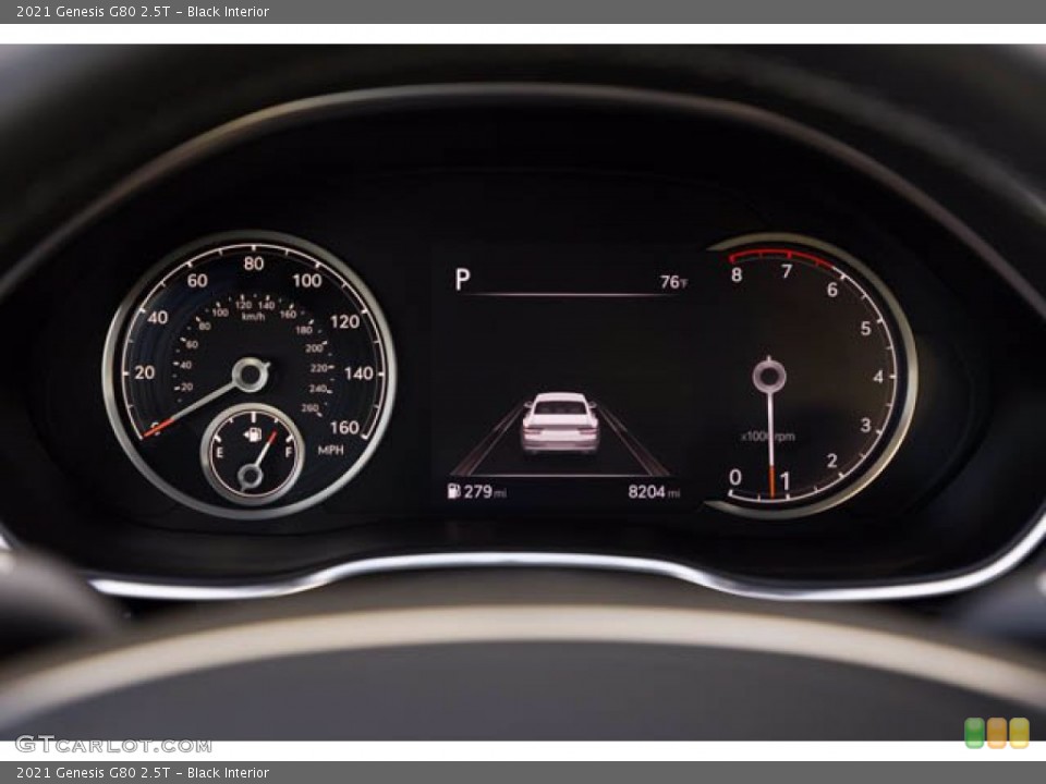 Black Interior Gauges for the 2021 Genesis G80 2.5T #143781415