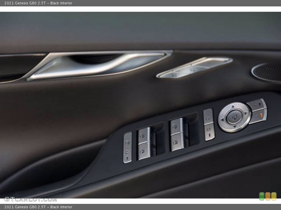 Black Interior Controls for the 2021 Genesis G80 2.5T #143781448