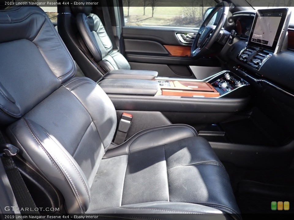 Ebony Interior Front Seat for the 2019 Lincoln Navigator Reserve 4x4 #143783332