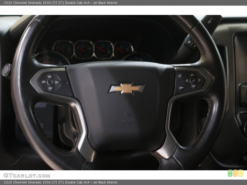Jet Black Interior Steering Wheel for the 2016 Chevrolet Silverado 1500 LTZ Z71 Double Cab 4x4 #143783791
