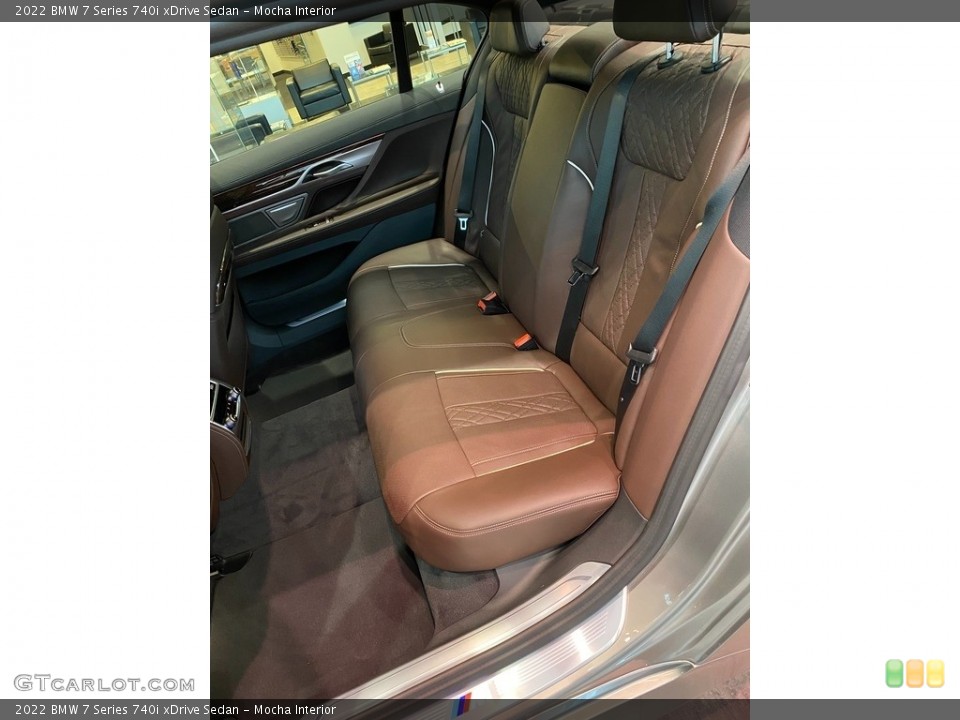 Mocha Interior Rear Seat for the 2022 BMW 7 Series 740i xDrive Sedan #143784227