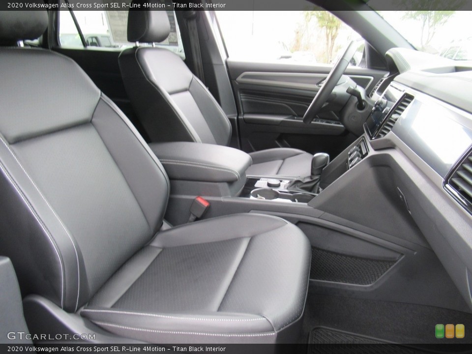 Titan Black Interior Front Seat for the 2020 Volkswagen Atlas Cross Sport SEL R-Line 4Motion #143784917