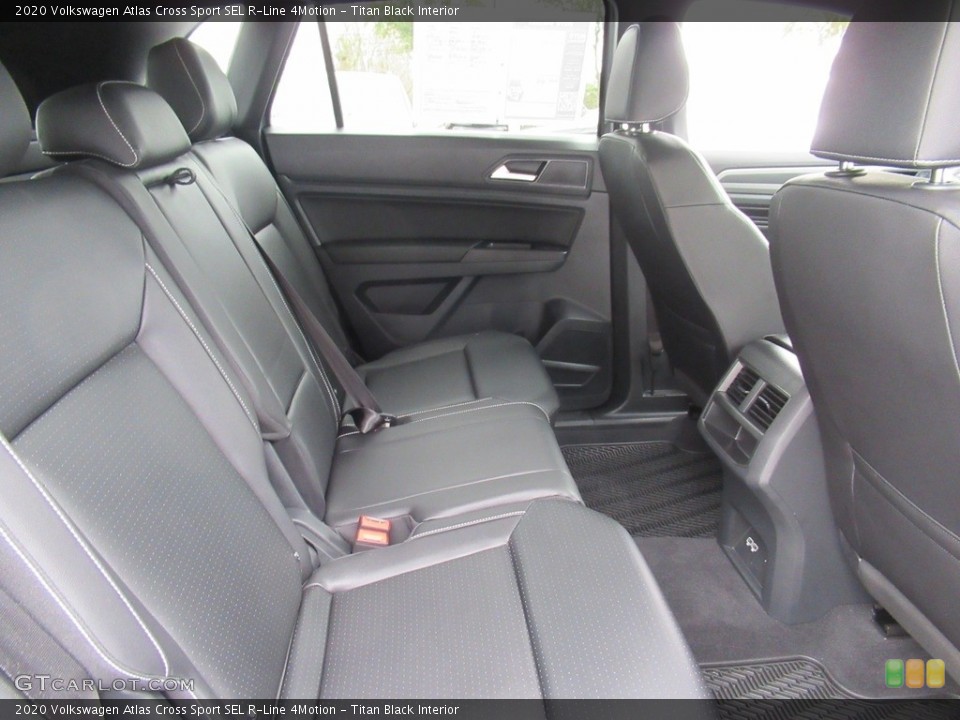 Titan Black Interior Rear Seat for the 2020 Volkswagen Atlas Cross Sport SEL R-Line 4Motion #143784944