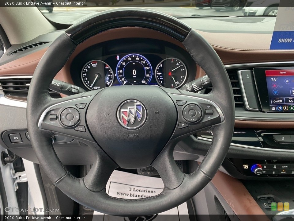 Chestnut Interior Steering Wheel for the 2020 Buick Enclave Avenir #143786372