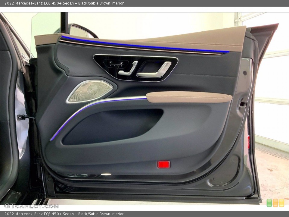 Black/Sable Brown Interior Door Panel for the 2022 Mercedes-Benz EQS 450+ Sedan #143787557