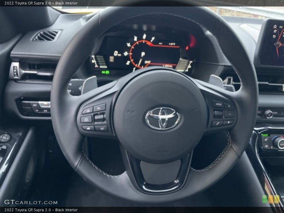 Black Interior Steering Wheel for the 2022 Toyota GR Supra 3.0 #143790625