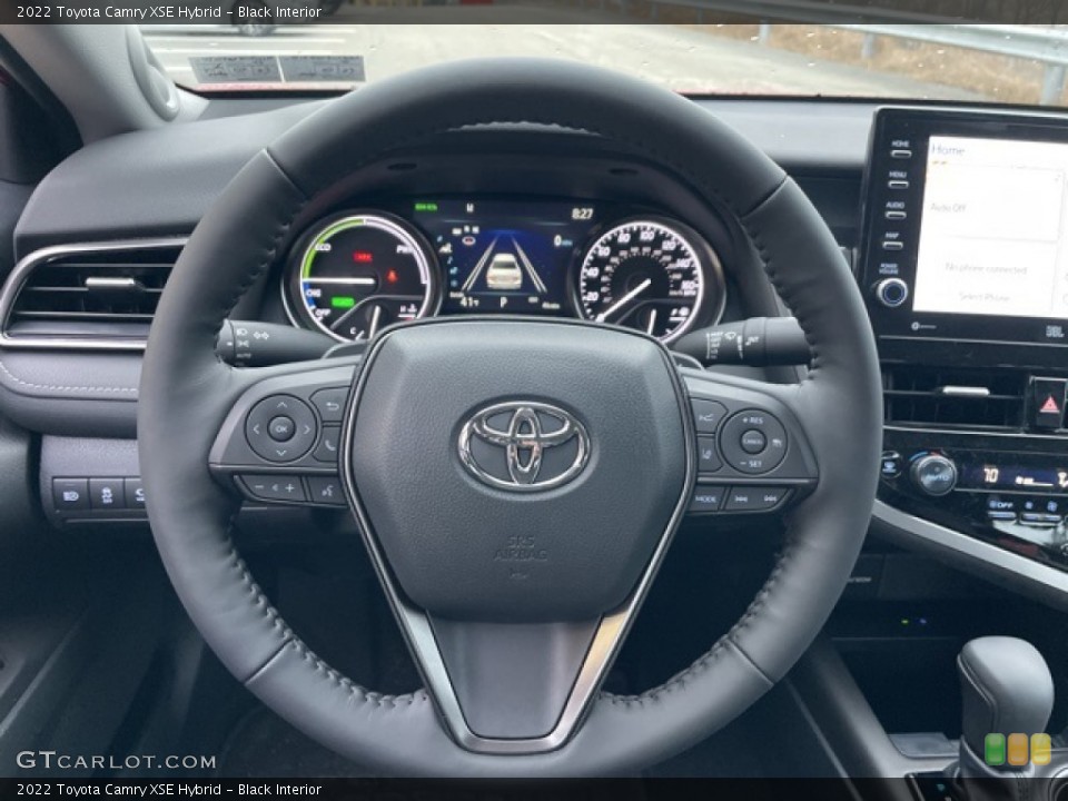 Black Interior Steering Wheel for the 2022 Toyota Camry XSE Hybrid #143791418