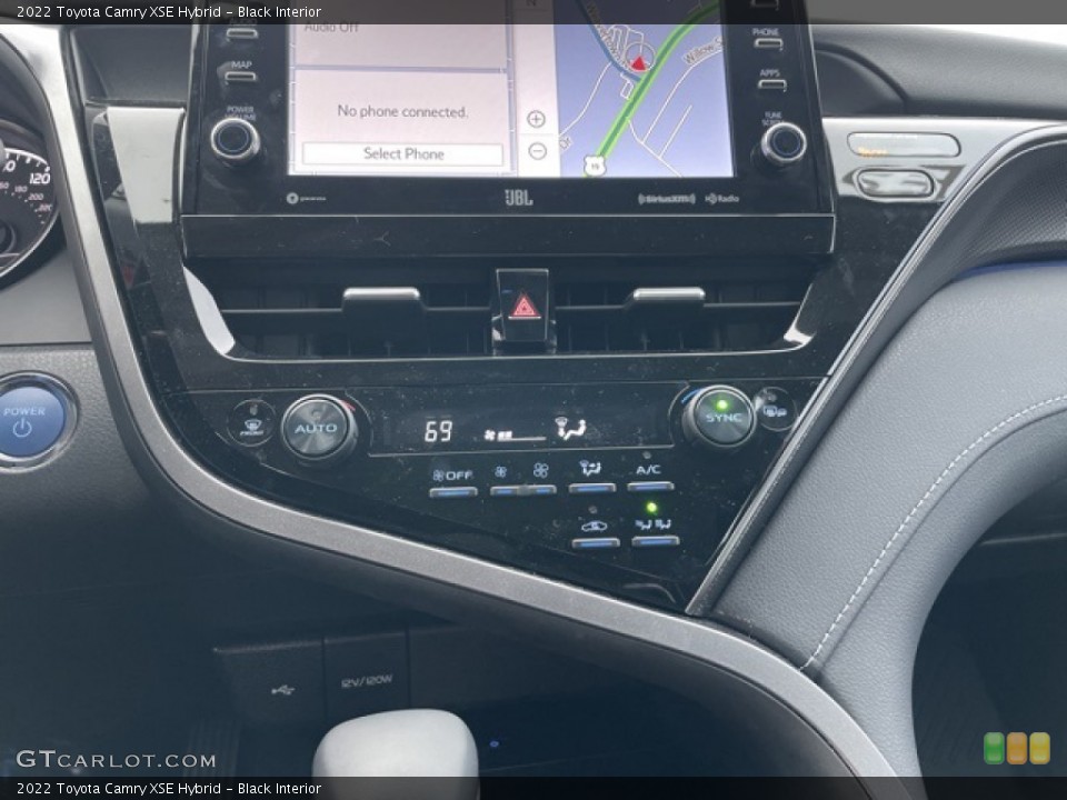 Black Interior Controls for the 2022 Toyota Camry XSE Hybrid #143791524