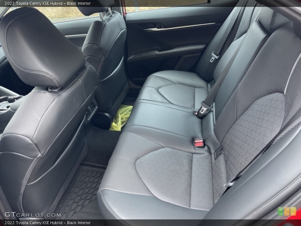 Black Interior Rear Seat for the 2022 Toyota Camry XSE Hybrid #143791689
