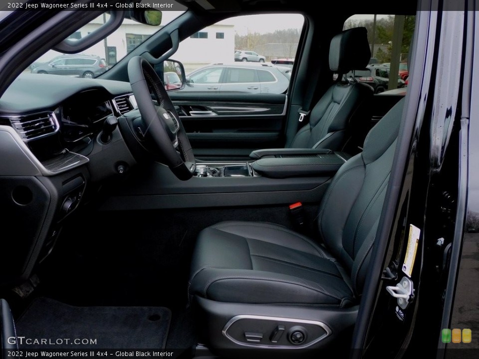 Global Black Interior Front Seat for the 2022 Jeep Wagoneer Series III 4x4 #143791793