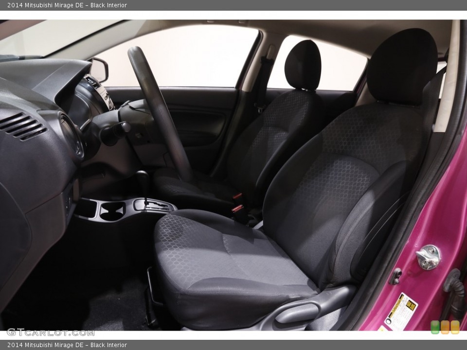 Black Interior Front Seat for the 2014 Mitsubishi Mirage DE #143792468