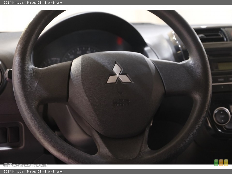 Black Interior Steering Wheel for the 2014 Mitsubishi Mirage DE #143792514