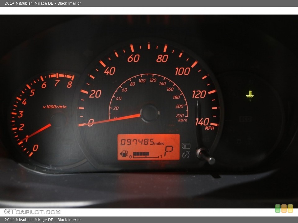 Black Interior Gauges for the 2014 Mitsubishi Mirage DE #143792538