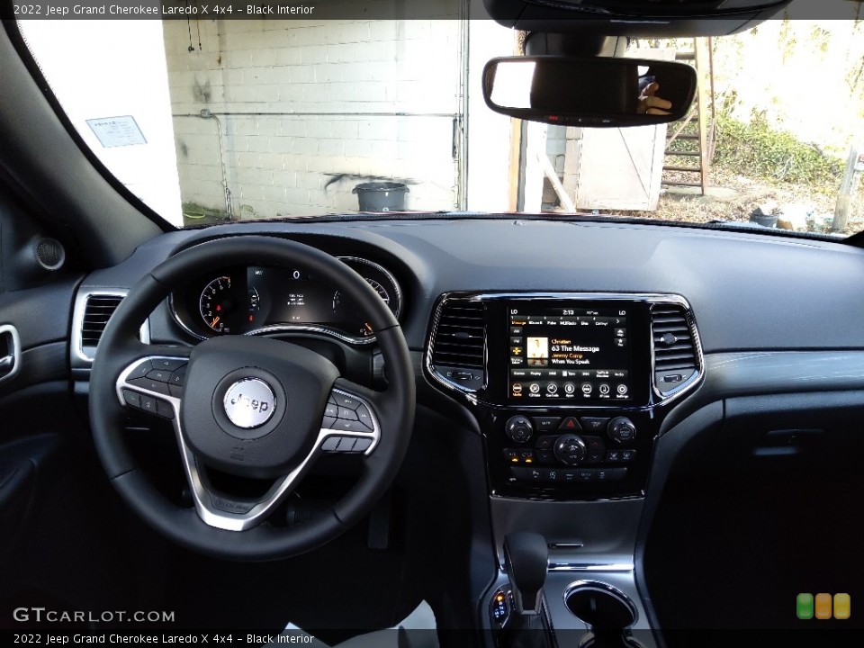 Black Interior Dashboard for the 2022 Jeep Grand Cherokee Laredo X 4x4 #143793750