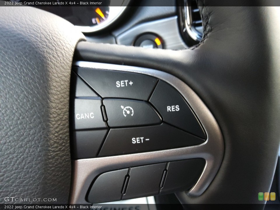 Black Interior Steering Wheel for the 2022 Jeep Grand Cherokee Laredo X 4x4 #143793810