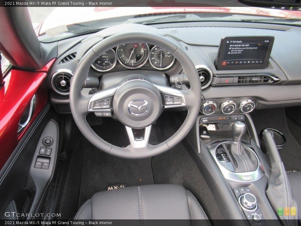 Black Interior Dashboard for the 2021 Mazda MX-5 Miata RF Grand Touring #143794563