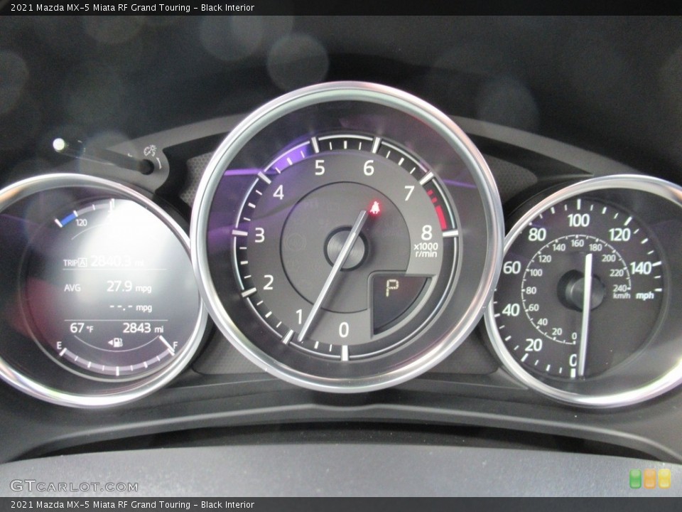 Black Interior Gauges for the 2021 Mazda MX-5 Miata RF Grand Touring #143794584