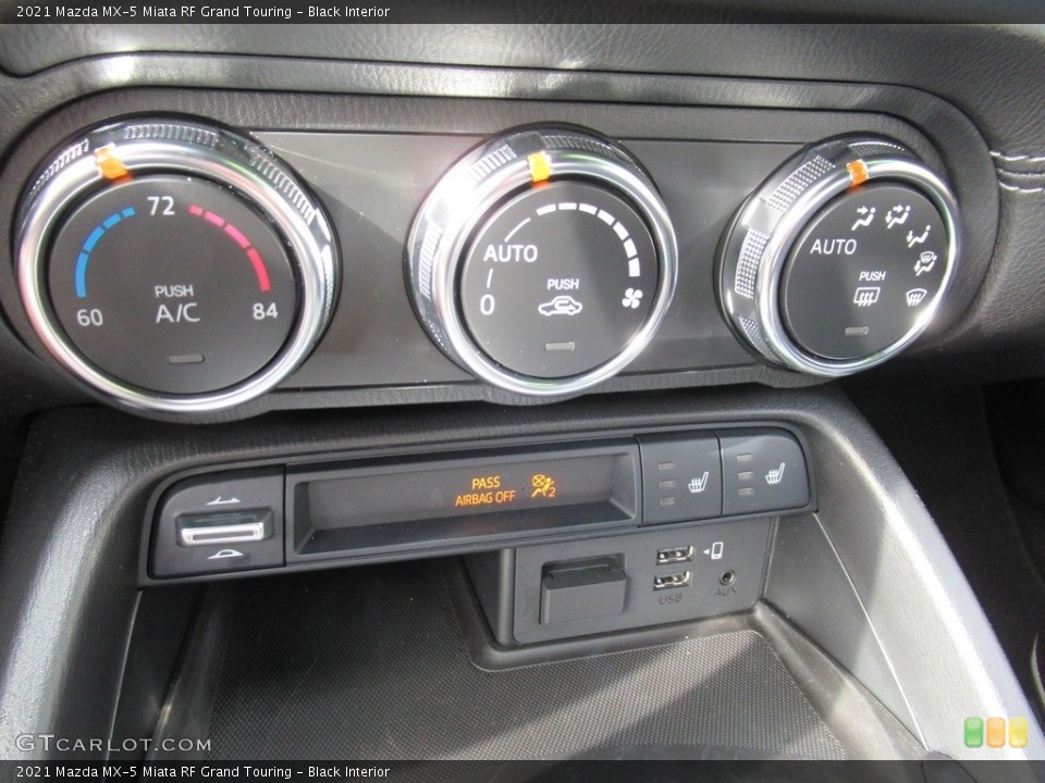Black Interior Controls for the 2021 Mazda MX-5 Miata RF Grand Touring #143794650