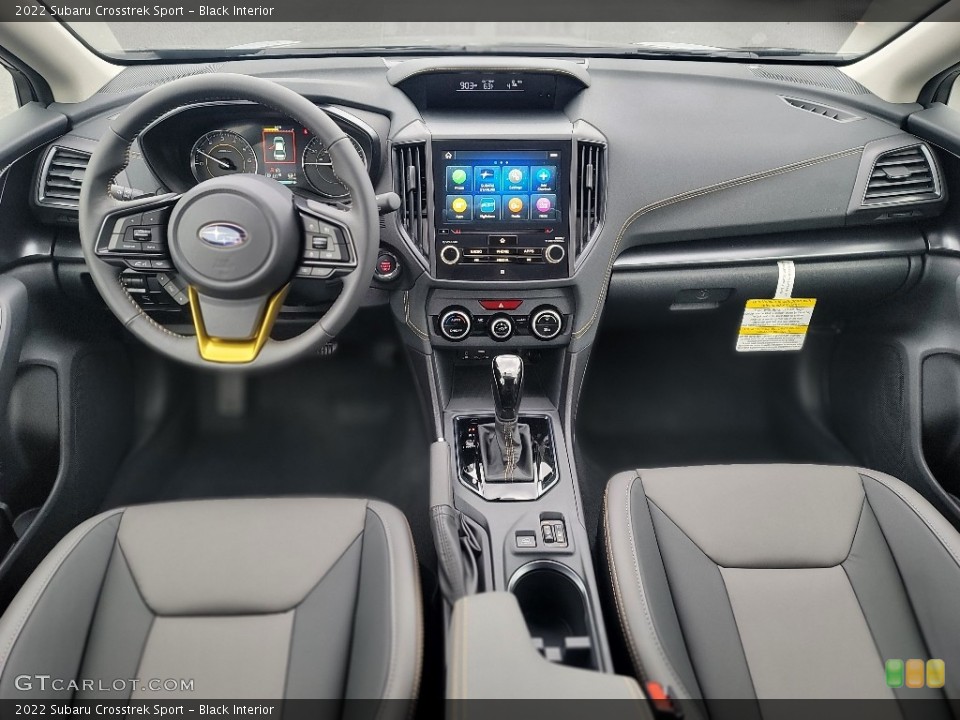 Black Interior Dashboard for the 2022 Subaru Crosstrek Sport #143796459