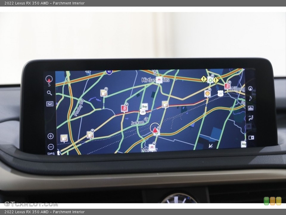 Parchment Interior Navigation for the 2022 Lexus RX 350 AWD #143796801